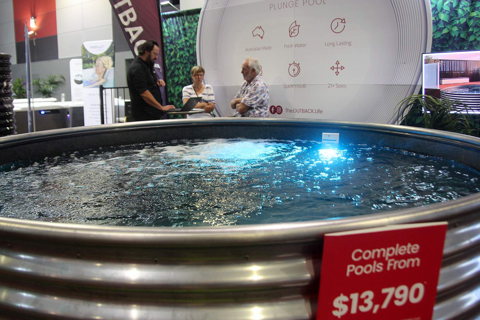 Outback Plunge Pools had plenty of serious leads